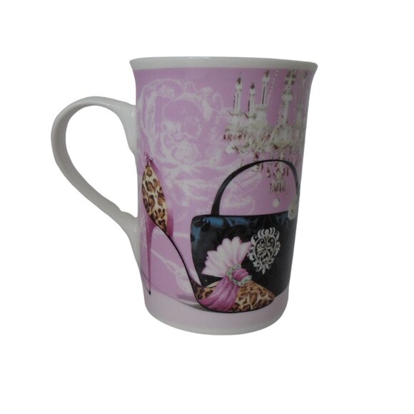 Mug Gift Set Ladies Accessories Pink and Black Mug in Gift Box 3526 - Picture 2 of 9